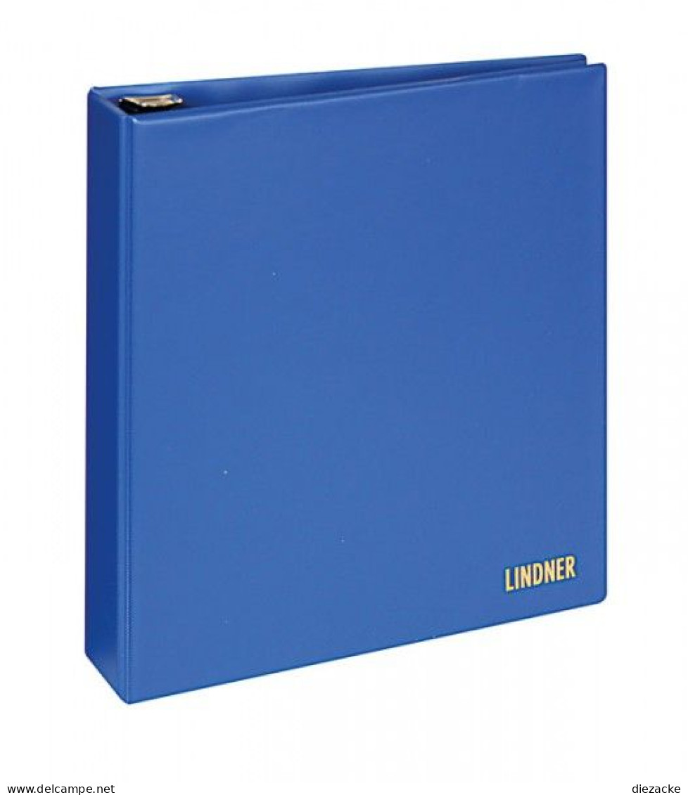 Lindner UNIPLATE Ringbinder Blau Standard 1700 Neu ( - Alben Leer