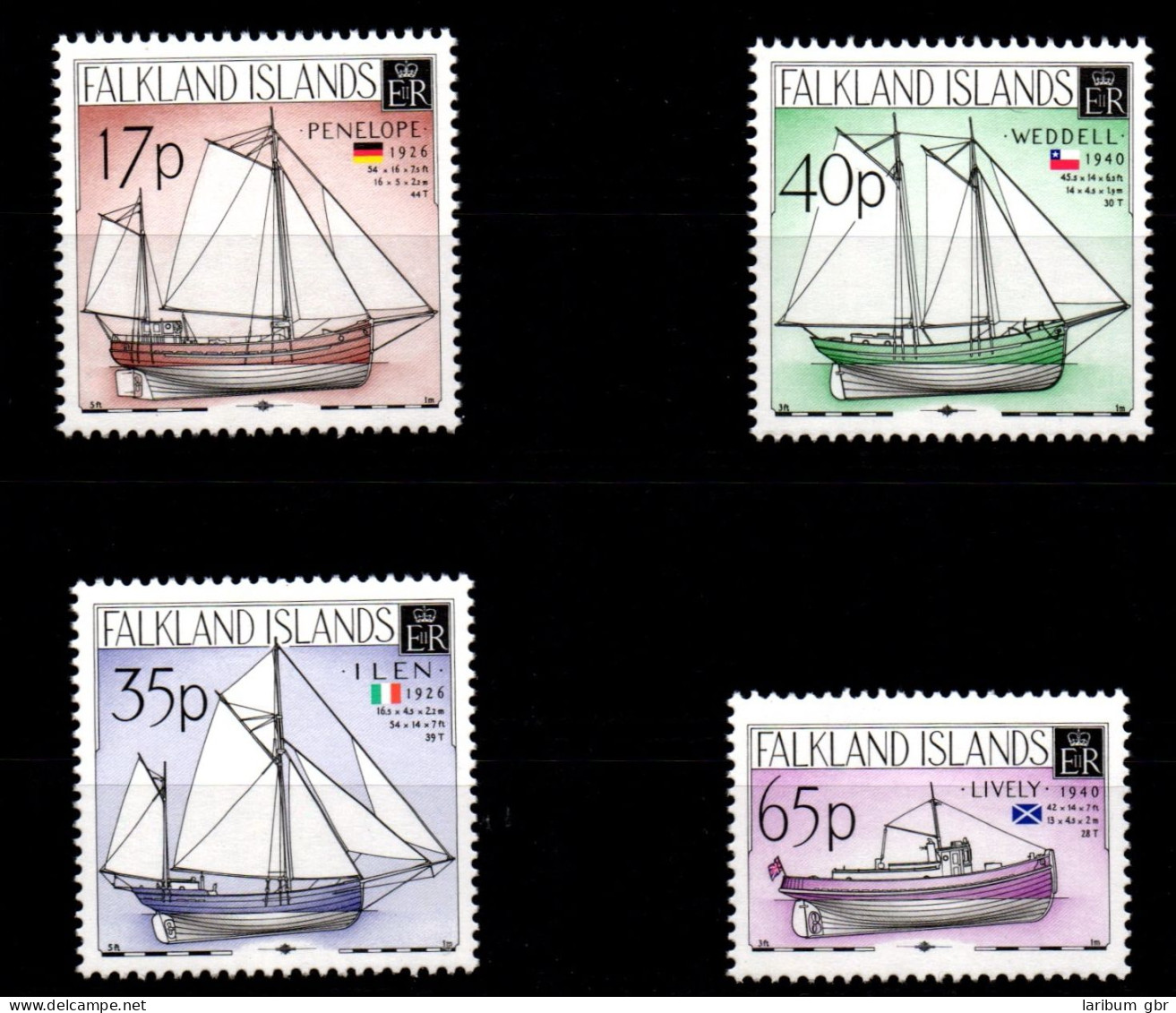 Falklandinseln 728-731 Postfrisch Schifffahrt #GA789 - Islas Malvinas