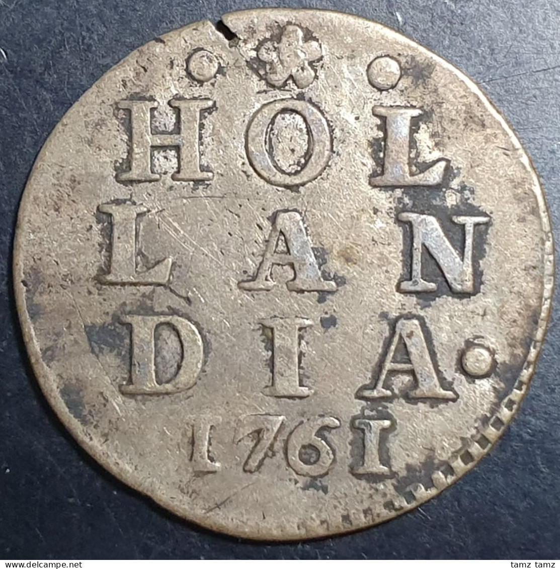 Provincial Dutch Netherlands Holland Hollandia 2 Stuiver 1761 Silver - Provinzen