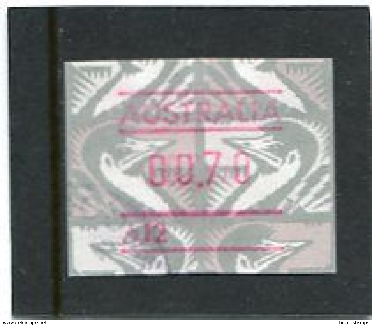 AUSTRALIA - 1992  70c  FRAMA  EMU  NO POSTCODE  A12  FINE USED - Timbres De Distributeurs [ATM]