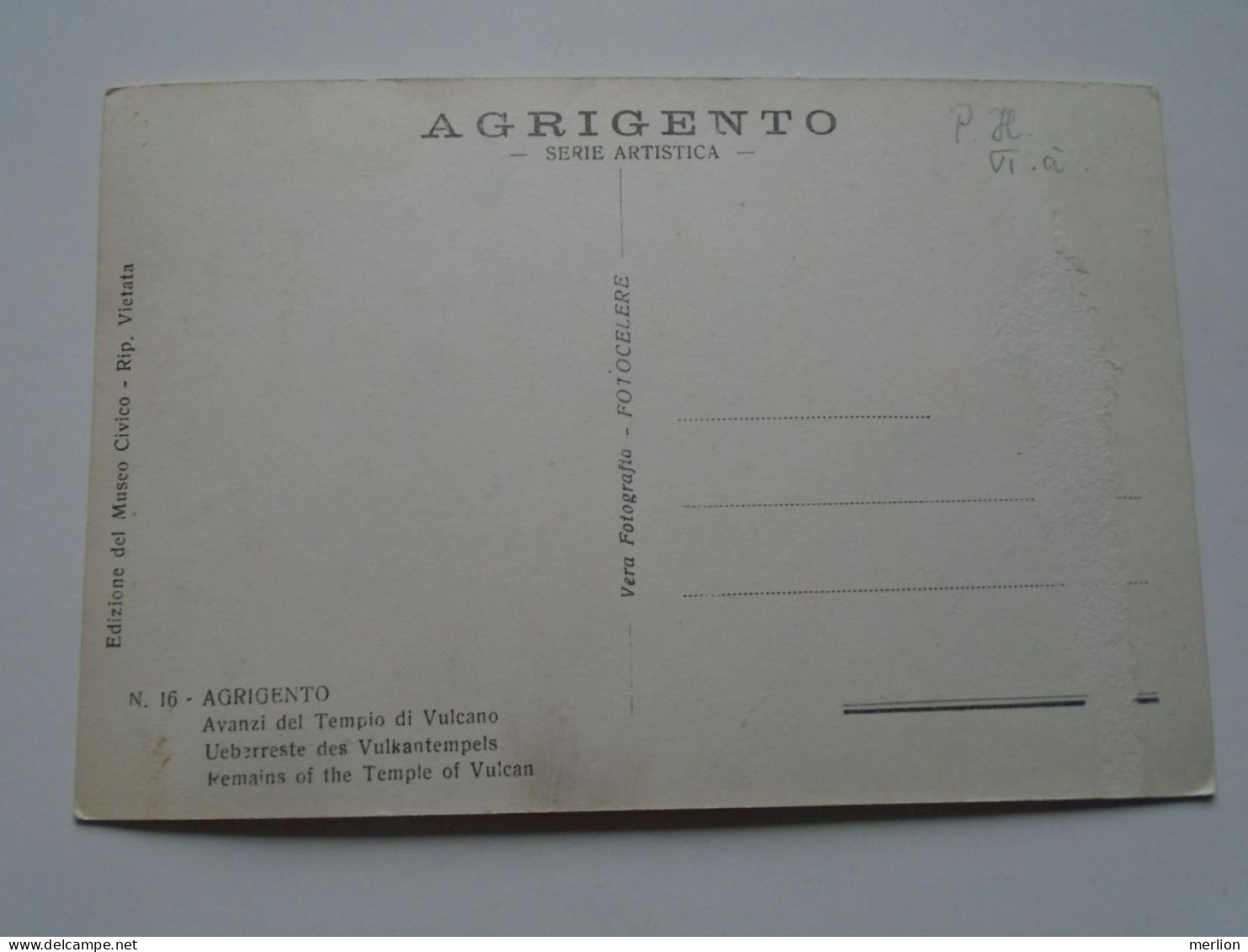 D201942  CPSM - AK- Ca 1930 FOTO-AK   Sicilia Agrigento - Agrigento