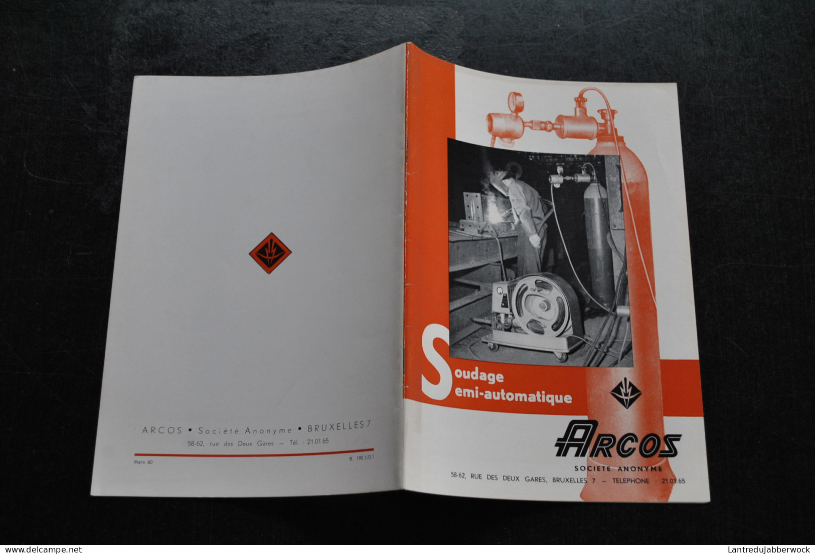 Soudage Semi-automatique Arcos S.A. 1960 Plaquette Publicitaire Catalogue Argon Arcosarc Procédés Aluminium Acier - Bricolage / Technique