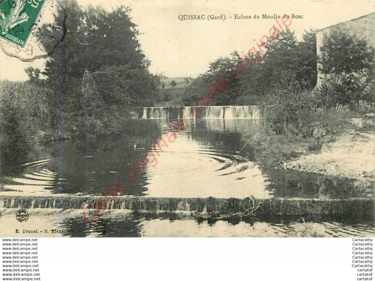 30.  QUISSAC .  Ecluse Du Moulin Du Bosc . - Quissac