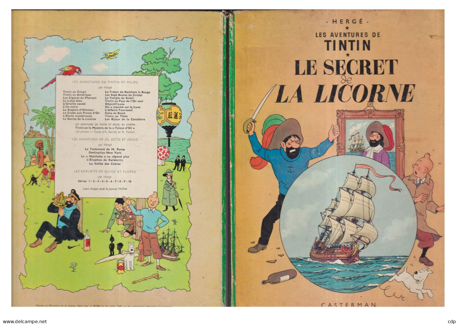 TINTIN Le Secret De La Licorne   B35    1964 - Tintin