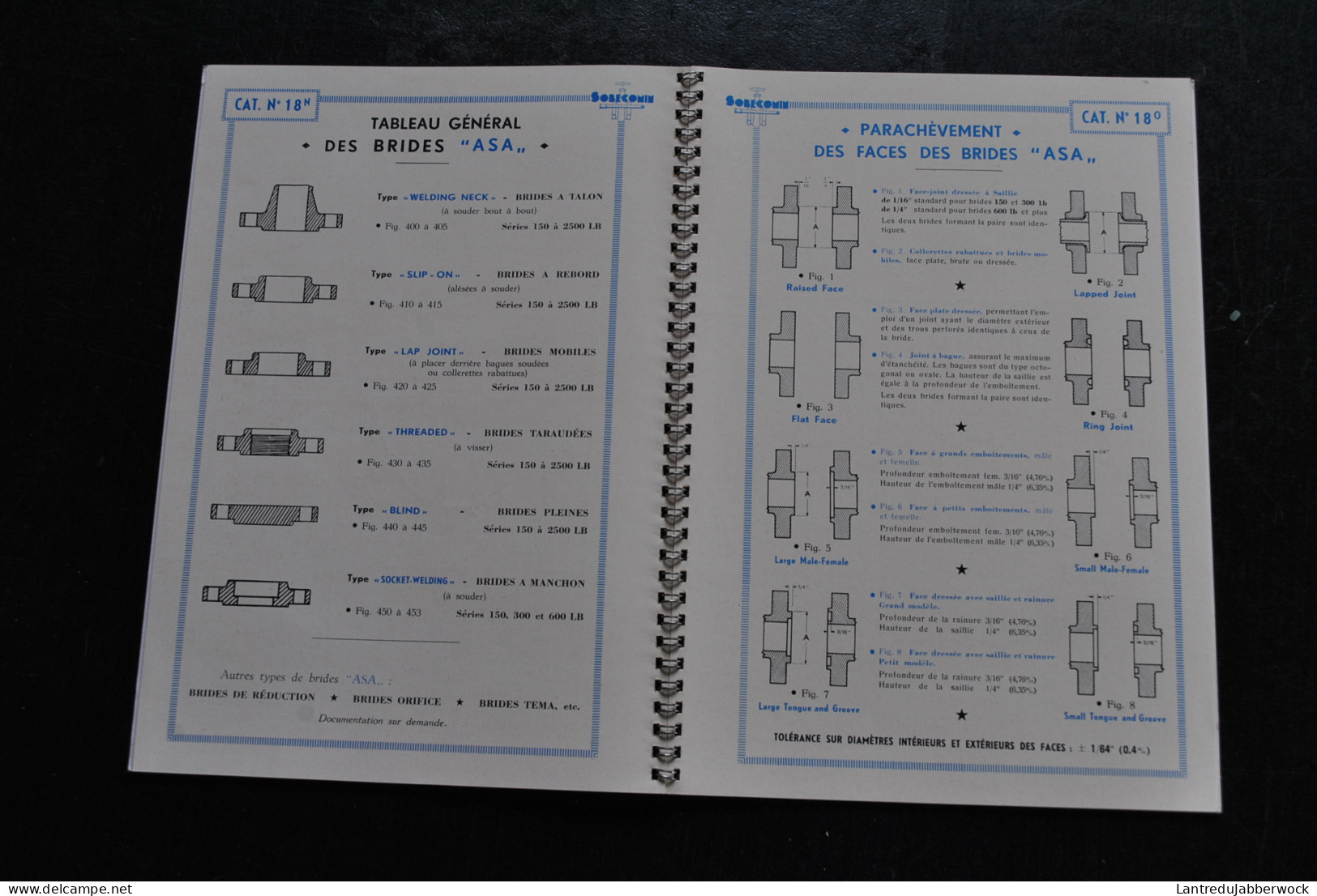 SOBECOMIN Catalogue N°60 Séries Américaines Tubes Raccords Robinetterie Industrie Pétrolifère RARE TBE - Bricolage / Technique