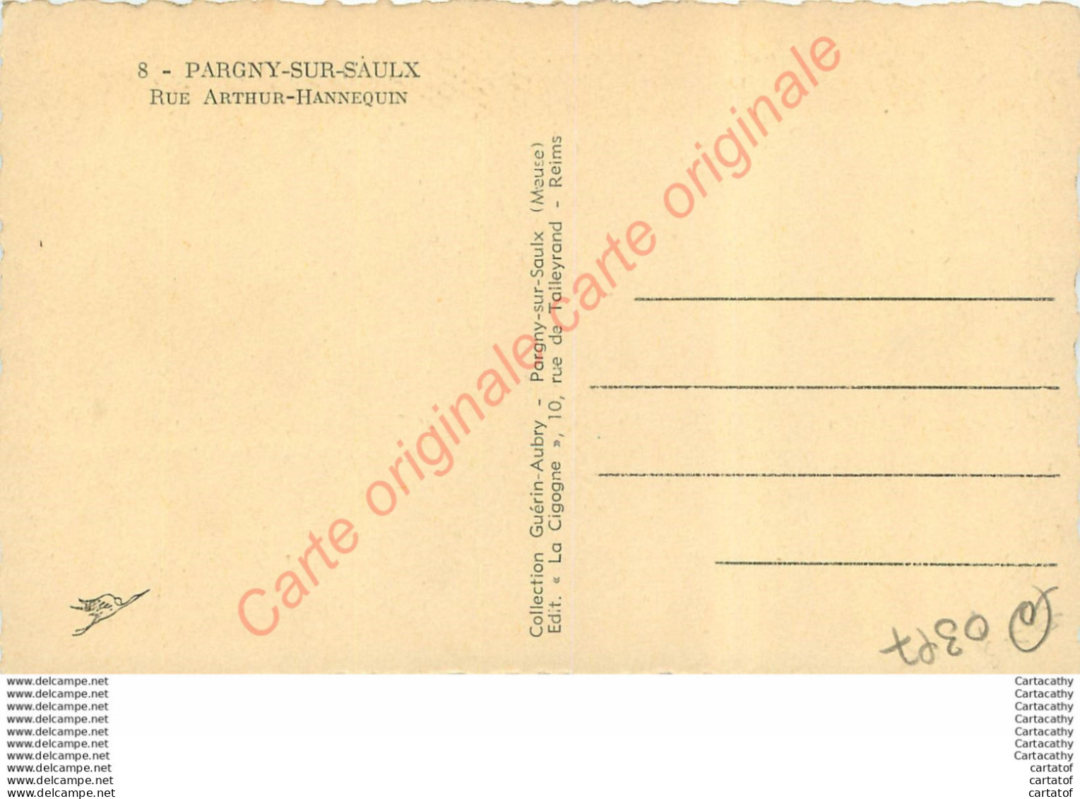 51.  PARGNY SUR SAULX .  Rue Arthur Hannequin . - Pargny Sur Saulx