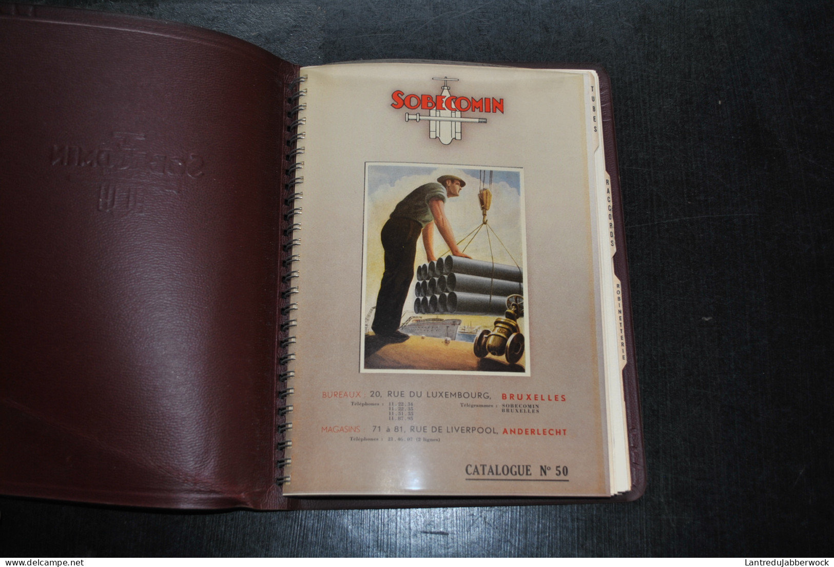 SOBECOMIN Catalogue N°50 Tubes à Gaz Raccords Robinetterie Industrie Pétrolifère Séries Américaines RARE TBE - Do-it-yourself / Technical