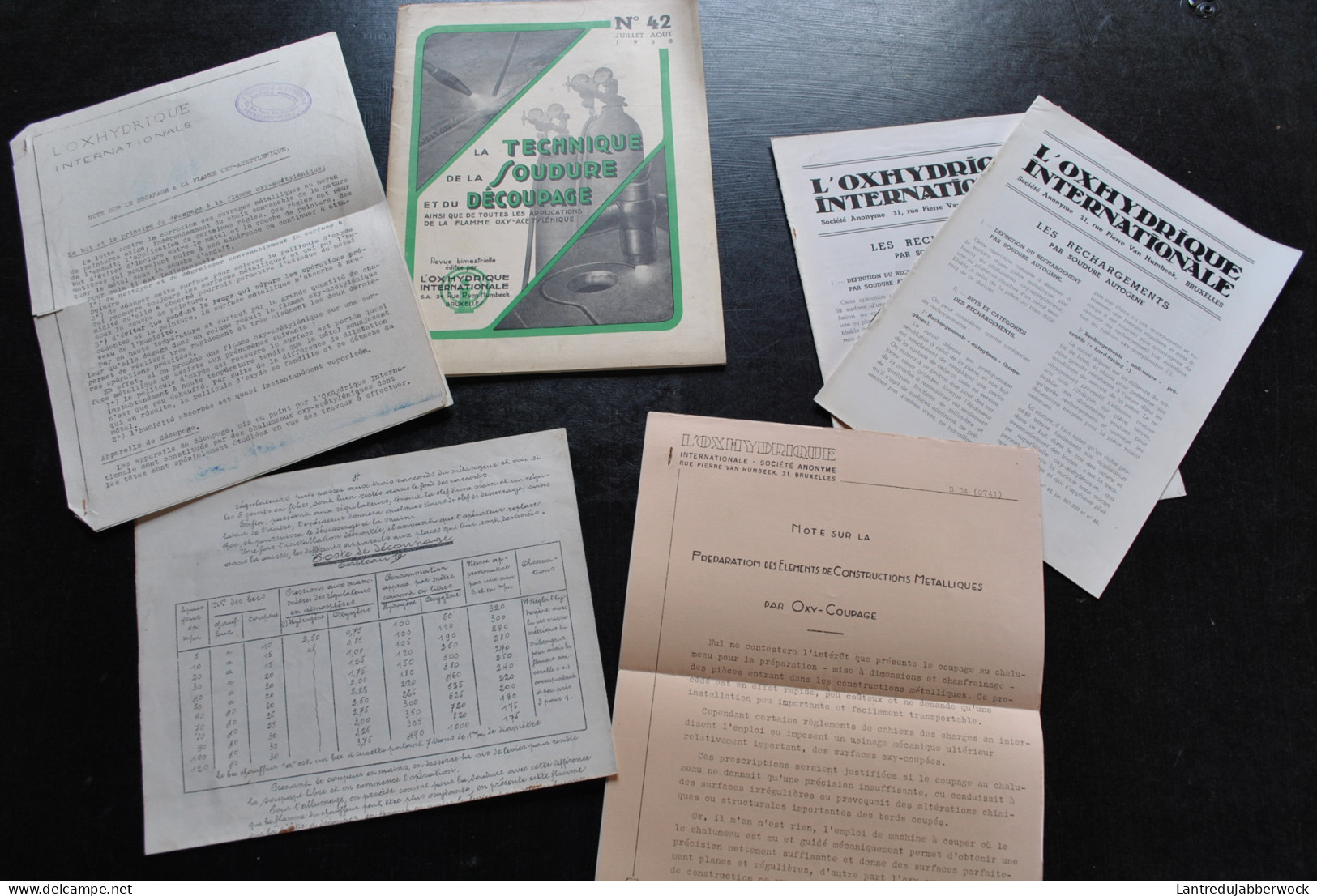 Revue La Technique De La Soudure Et Du Découpage Flamme Oxy-acétylénique N°42 1938 Oxydrique Internationale Soudeur - Bricolage / Technique