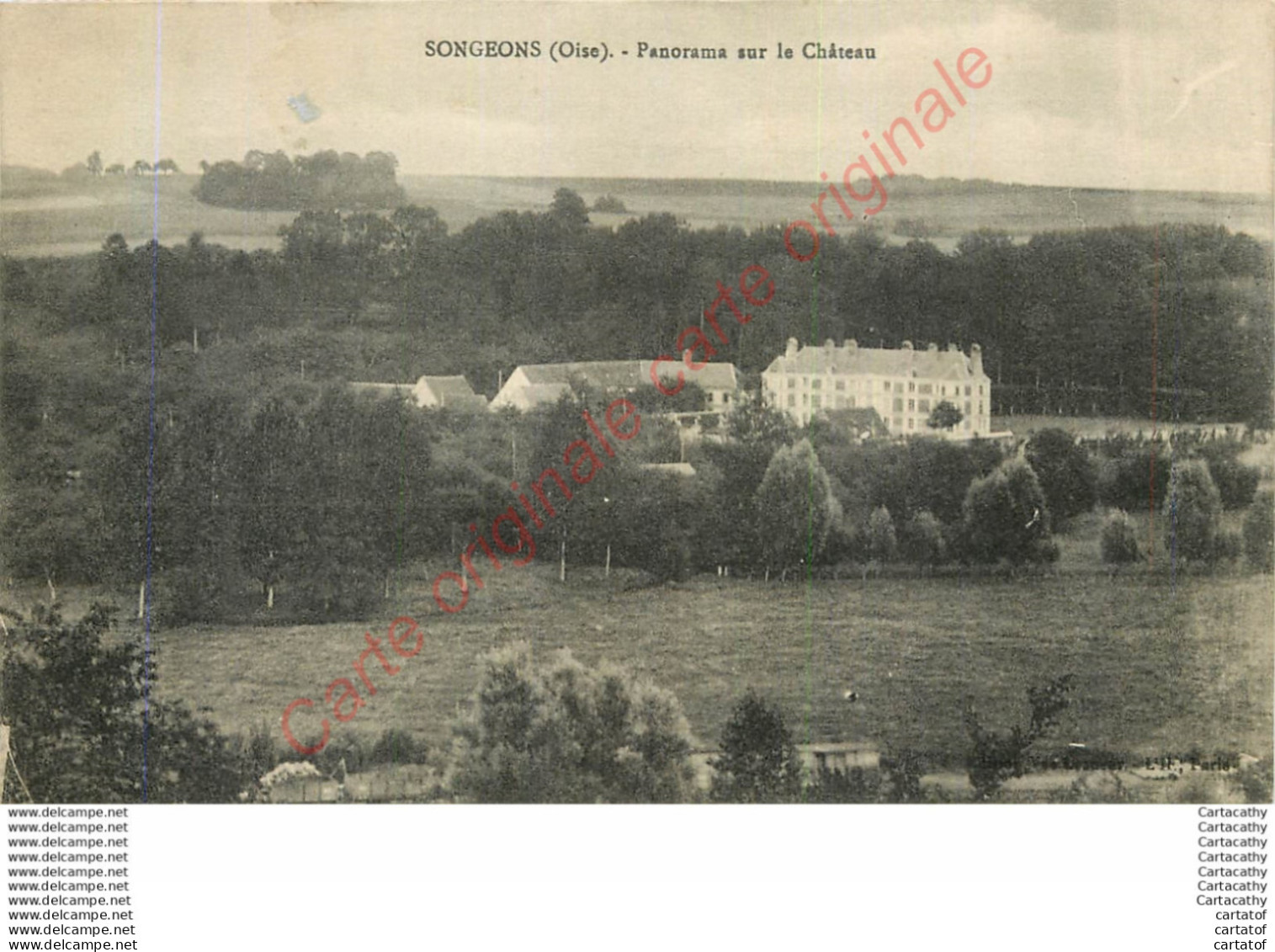 60.  SONGEONS .  Panorama Sur Le Château . - Songeons