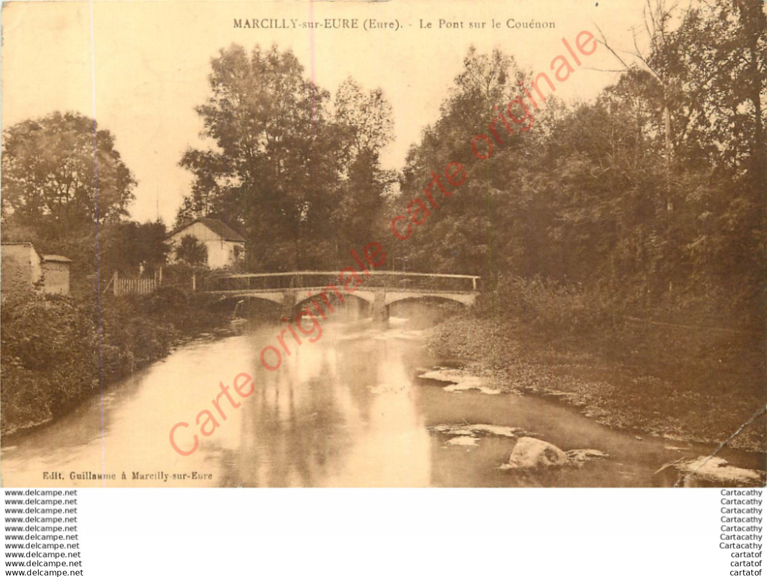 27.  MARCILLY Sur EURE .  Le Pont Sur Le Couénon . - Marcilly-sur-Eure