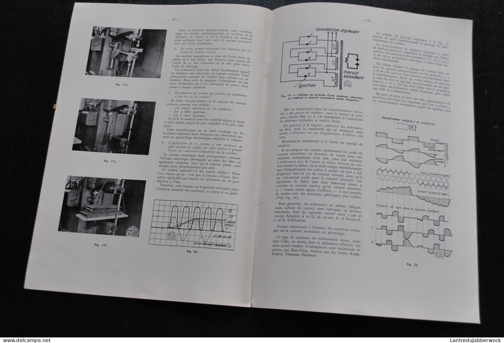 René Bouillon La Soudeuse Par Résistance Moderne Machine-outil De Précision Soudure Soudeur 1950 Electromécanique SA - Knutselen / Techniek