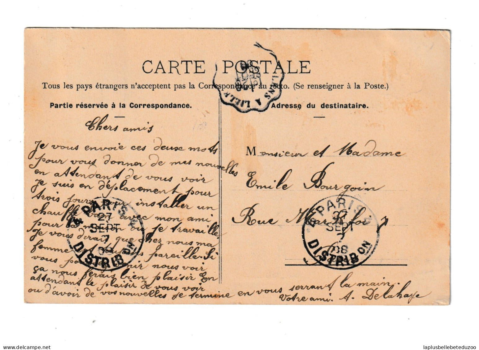 CPA - 62 - HENIN BEAUMONT - HENIN LIETARD - Le Château De La Fabrique Du Calvaire - 1908 - Pas Courant - Henin-Beaumont