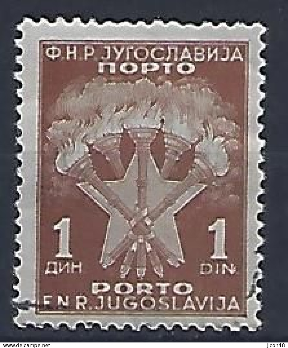 Jugoslavia 1951-52  Portomarken (o) Mi.100 - Impuestos