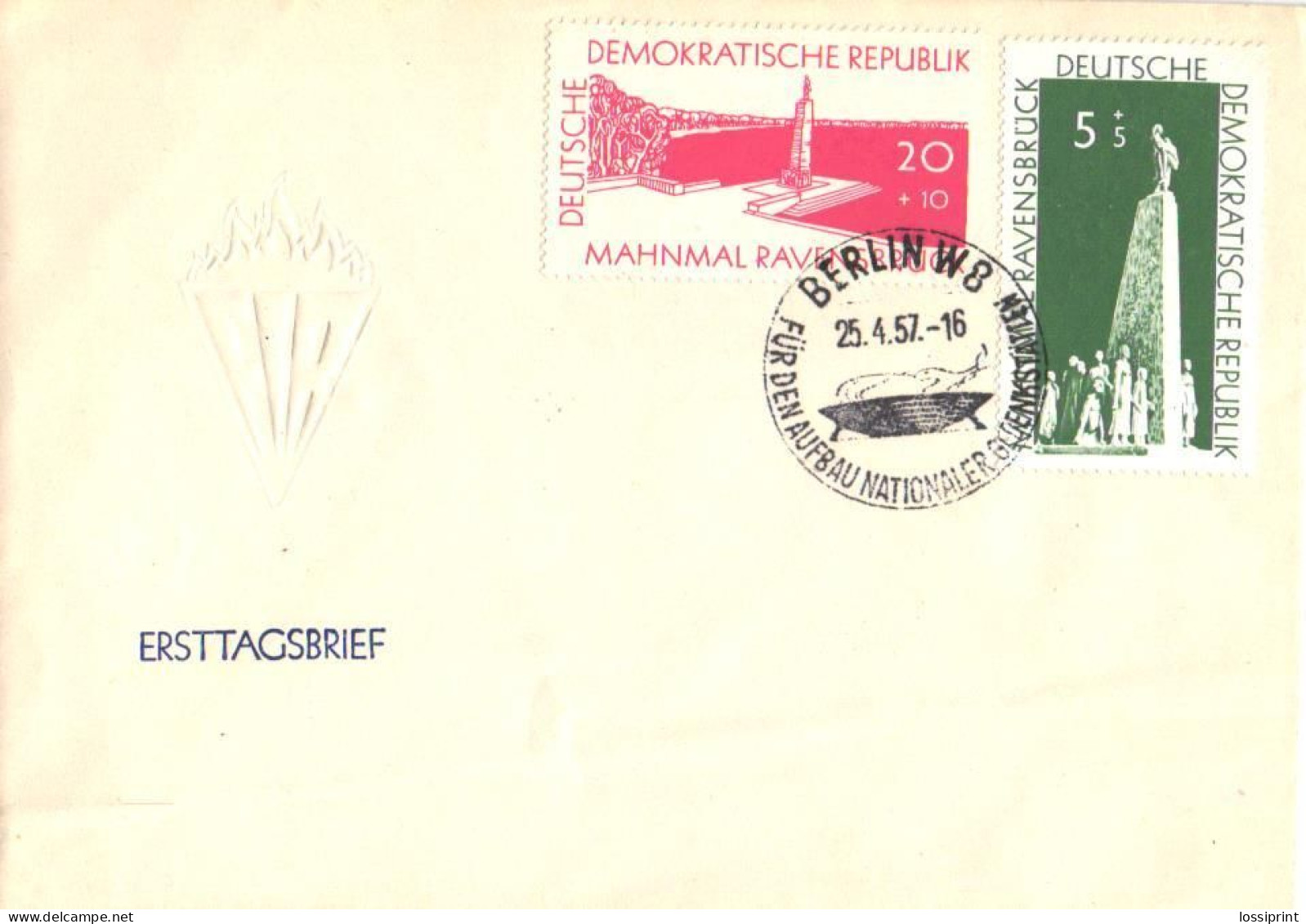 DDR:Germany:FDC, Monuments, 1957 - 1950-1970