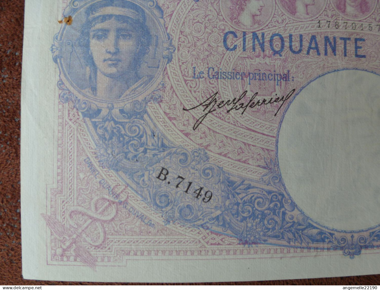 1 Billets De  50 FR  BLEU  DE 1916 / FAY 14/29 - 50 F 1889-1927 ''Bleu Et Rose''