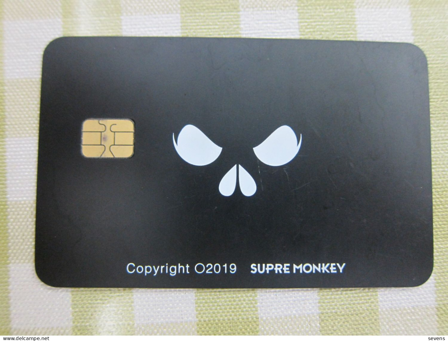 Supre Monkey,certificate Card, Copyright O2019, Metal Card With Chip - Zonder Classificatie