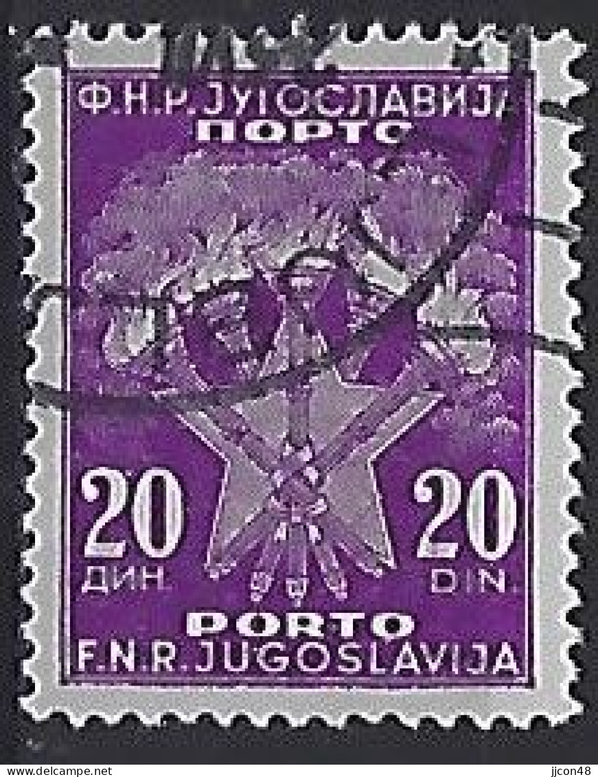 Jugoslavia 1951-52  Portomarken (o) Mi.104 - Timbres-taxe
