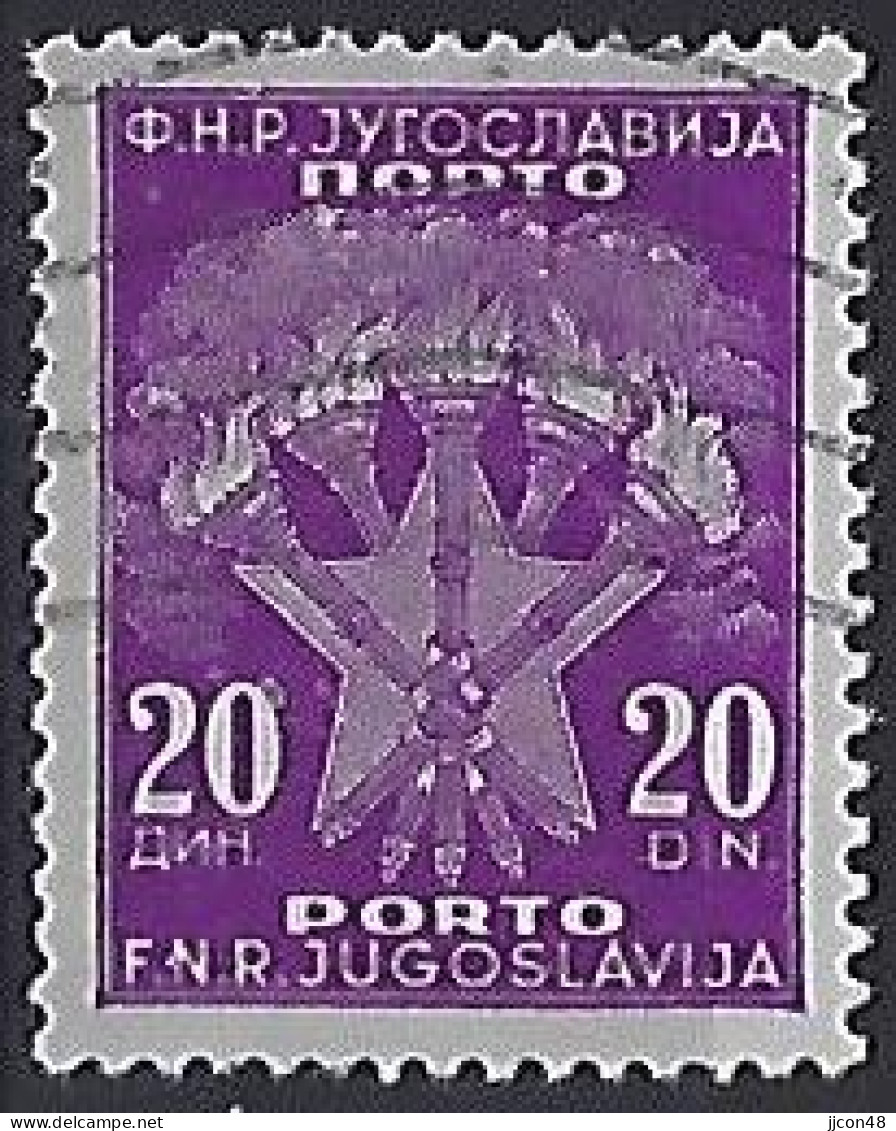 Jugoslavia 1951-52  Portomarken (o) Mi.104 - Timbres-taxe