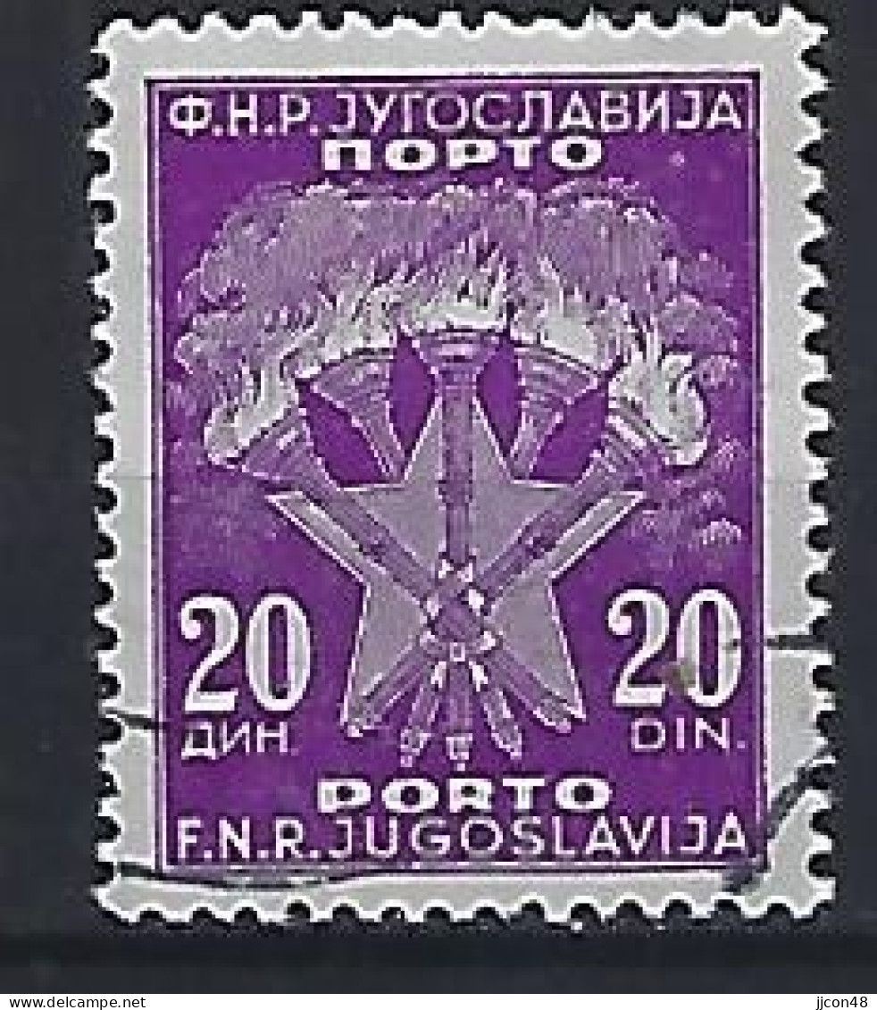 Jugoslavia 1951-52  Portomarken (o) Mi.104 - Timbres-taxe