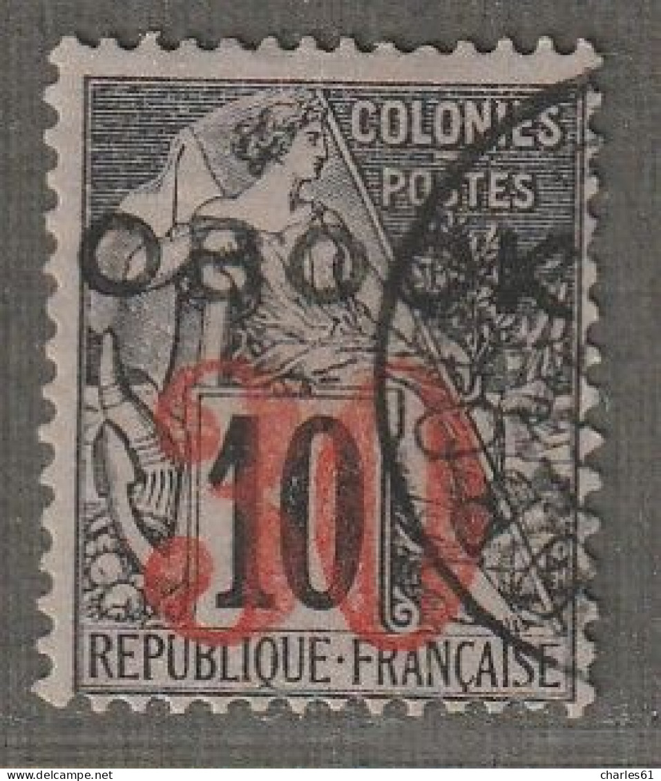 OBOCK - N°28 Obl (1892) Surchargé : 30 Sur 10c - Used Stamps