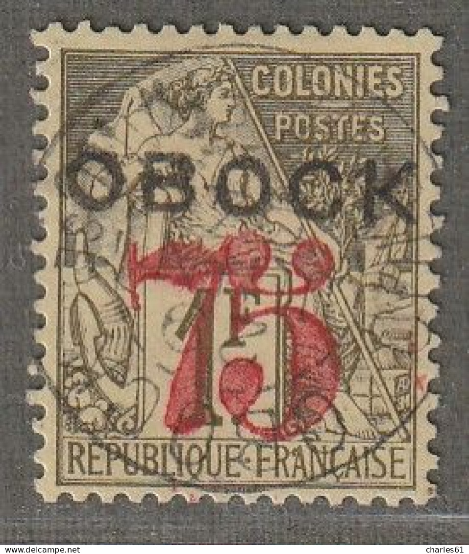 OBOCK - N°30 Obl (1892) Surchargé : 75 Sur 1fr - Used Stamps