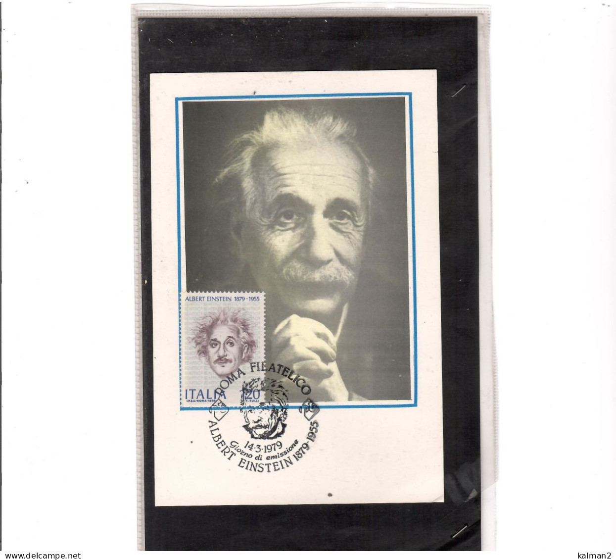 TEM20224 -   FDC MAX.CARD  CENTENARIO DELLA NASCITA DI ALBERT EINSTEIN - Albert Einstein