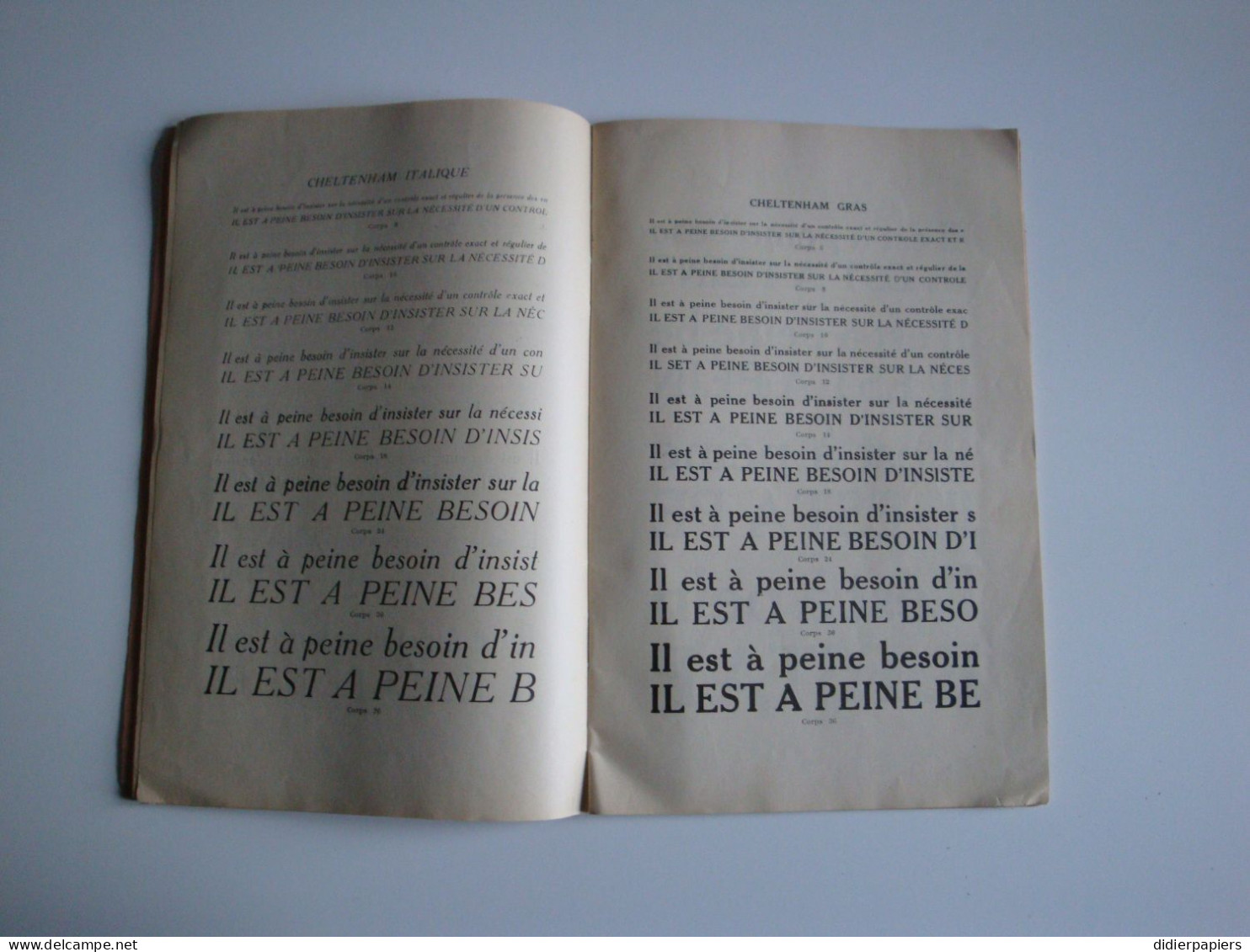 Catalogue Des Caractères Typographiques De L'imprimerie Laboureur & Cie Issoudun - Drukkerij & Papieren