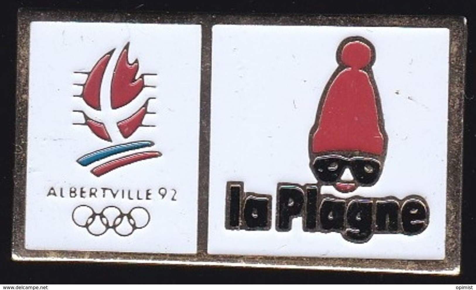 64975- Pin's.Jeux Olympique D'Albertville.Savoie.La Plagne..signé Cojo 1991. - Olympic Games