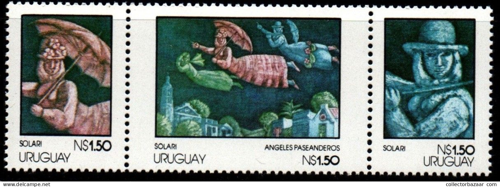 1978 Uruguay Visiting Angels By Solari Painting  #1008 ** MNH - Uruguay