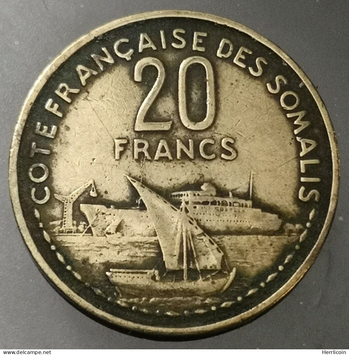 Monnaie Côte Française Des Somalis - 1952  - 20 Francs - Costa Francese Dei Somali