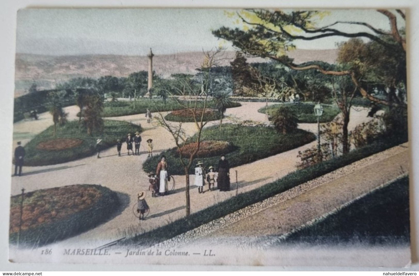 Carta Postale - FRANCE - MARSEILLE, Jardin De La Colonne - LL - Parks