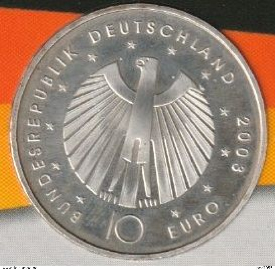 Deutschland 2003 Fußball-WM 2006 10 EURO Silber J.-Nr.499 ( D 2998 ) - Herdenkingsmunt