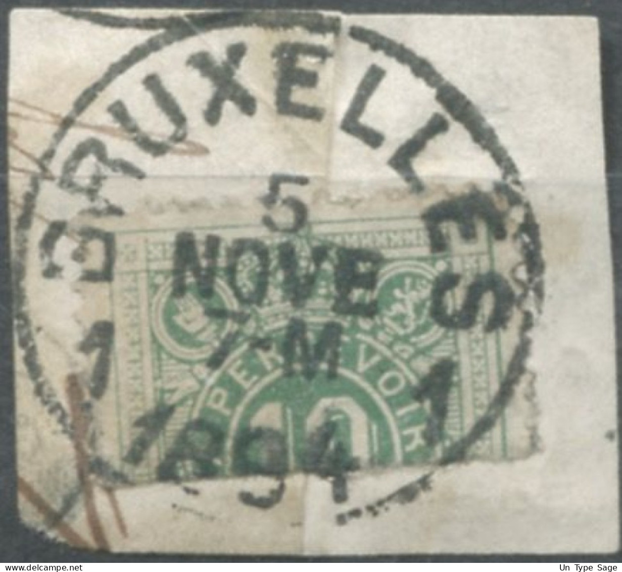 Belgique TAXE - Moitié De Timbre Oblitéré Sur Fragment - (F742) - Stamps