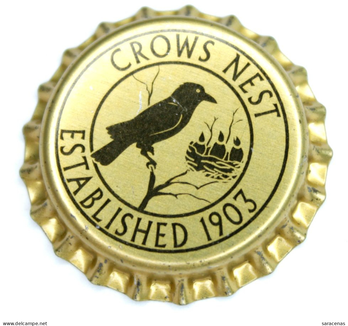 Unused Australia Crows Nest Estabilished 1903 Bird Soda Bottle Cap - Soda