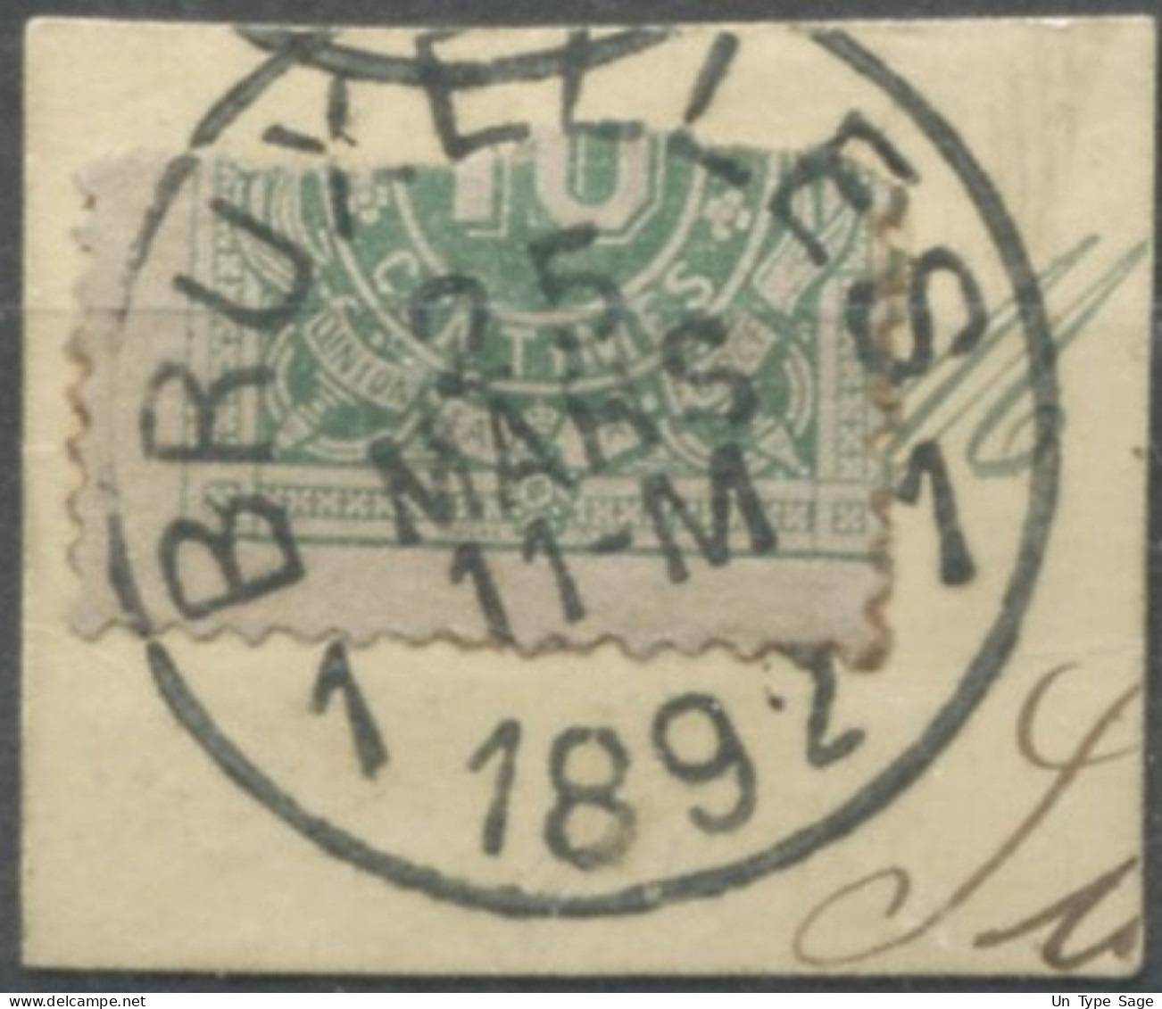 Belgique TAXE - Moitié De Timbre Oblitéré Sur Fragment - (F744) - Stamps