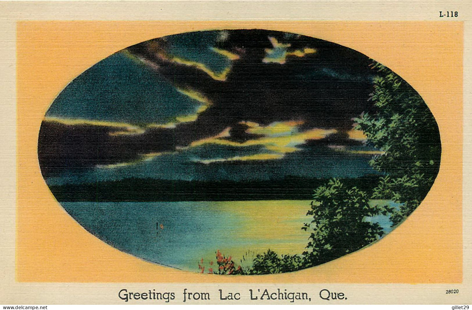 LAC L'ACHIGAN, QUÉBEC - GREETINGS FROM LAC L'ACHIGAN - COLOURPICTURE PUBLICATION - - Other & Unclassified