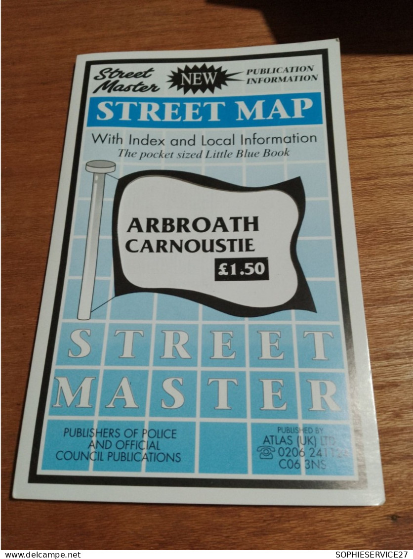 155 //  ARBROATH CARNOUSTIE  / STREET MAP - Europa