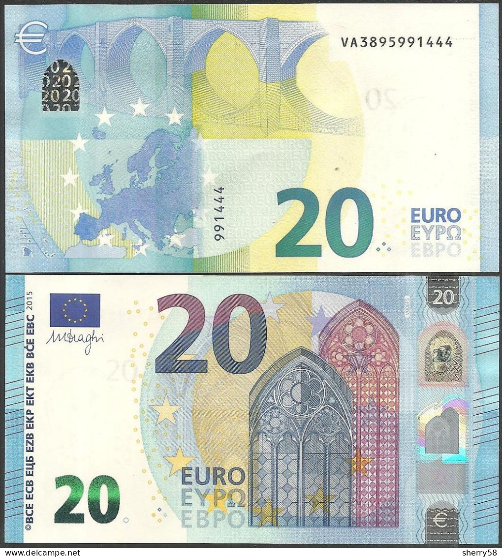 2015-BILLETE DE 20 EUROS- DRAGHI -SIN CIRCULAR-V006F5 - 20 Euro