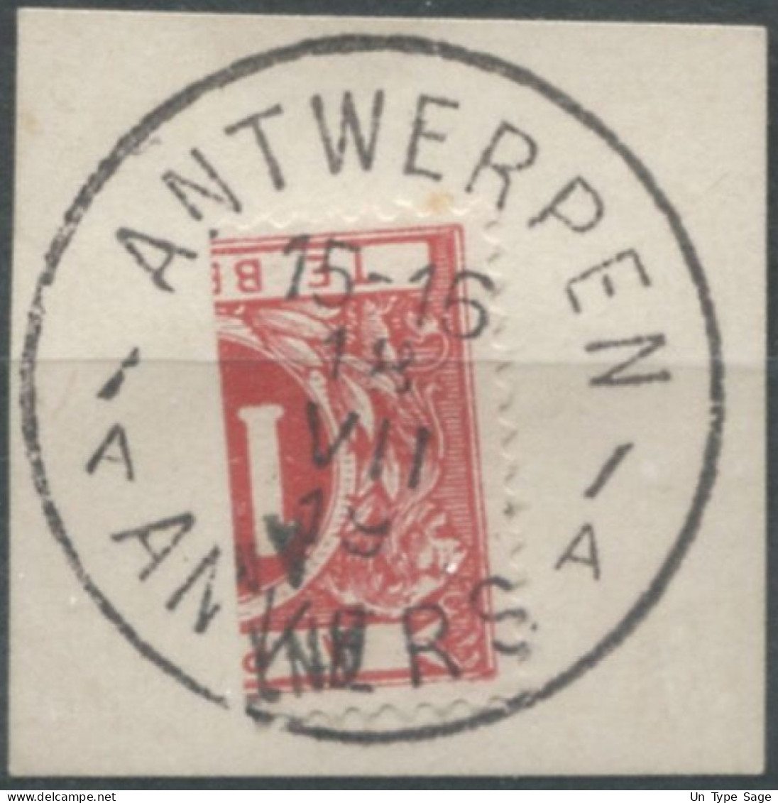 Belgique TAXE - Moitié De Timbre Oblitéré Sur Fragment - (F758) - Stamps