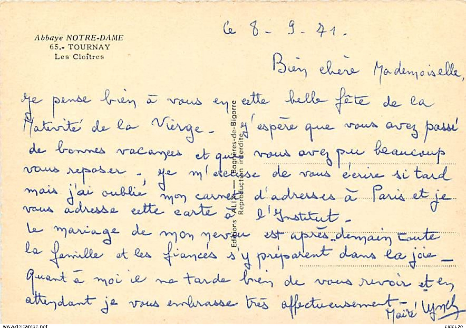 65 - Tournay - Abbaye Bénédictine D'Ozon - Les Cloîtres - CPM - Voir Scans Recto-Verso - Tournay