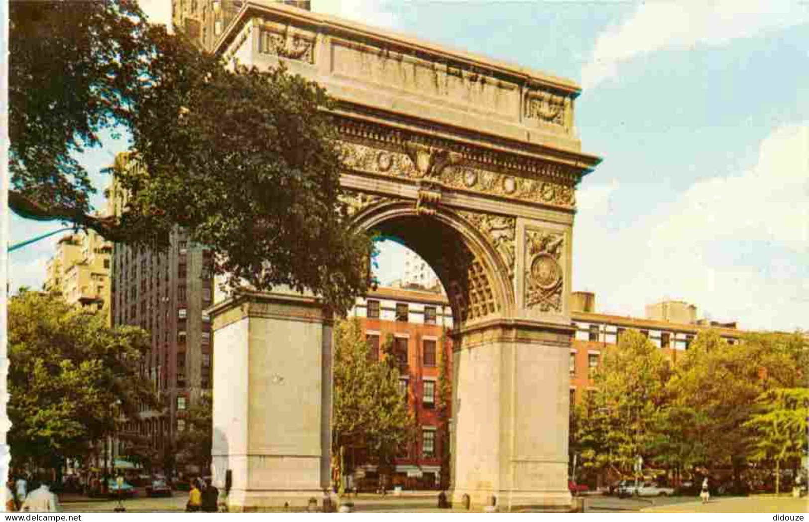 Etats Unis - New York City - Washington Square - Carte Provenant D'un Carnet - Etat De New York - New York State - CPSM  - Orte & Plätze