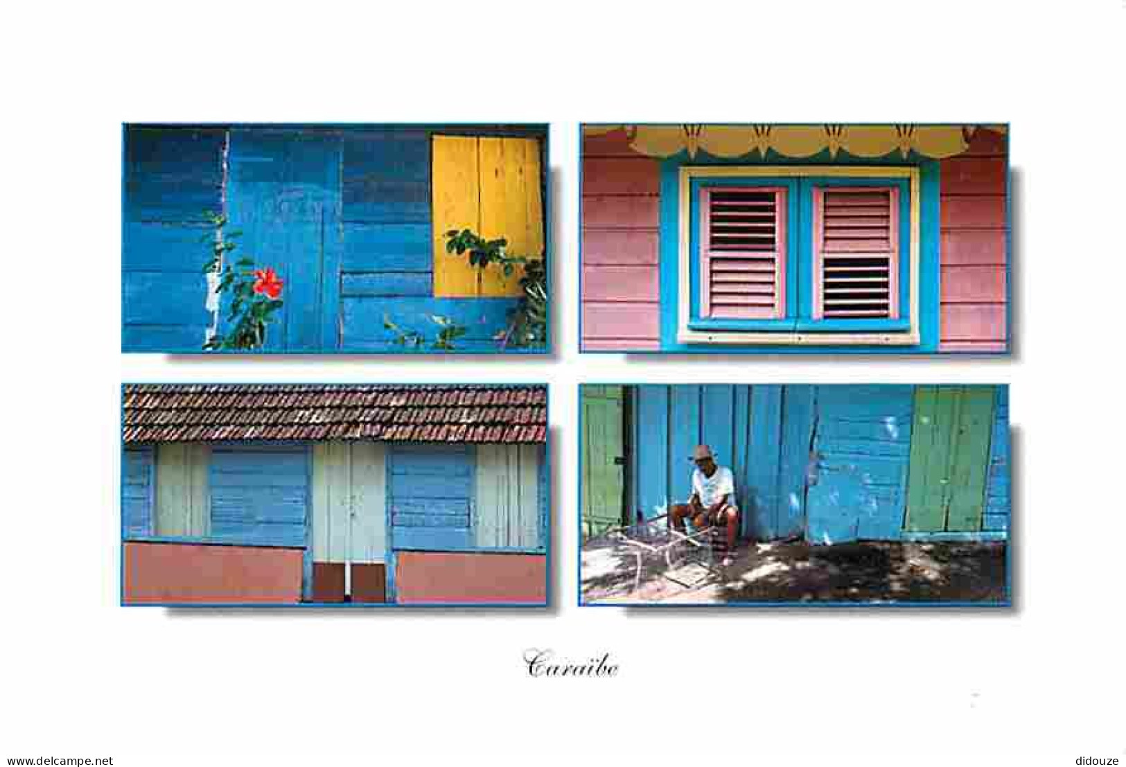 Antilles - Palettes De Couleurs Sur Cases Créoles - CPM - Voir Scans Recto-Verso - Sonstige & Ohne Zuordnung