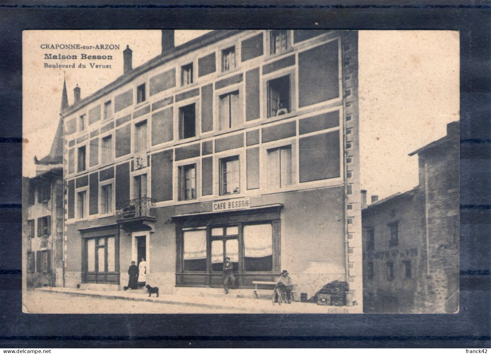 43. Craponne Sur Arzon. Maison Besson. Boulevard Du Vernet. Coin Bas Droit Abimé. Petite Déchirure - Craponne Sur Arzon