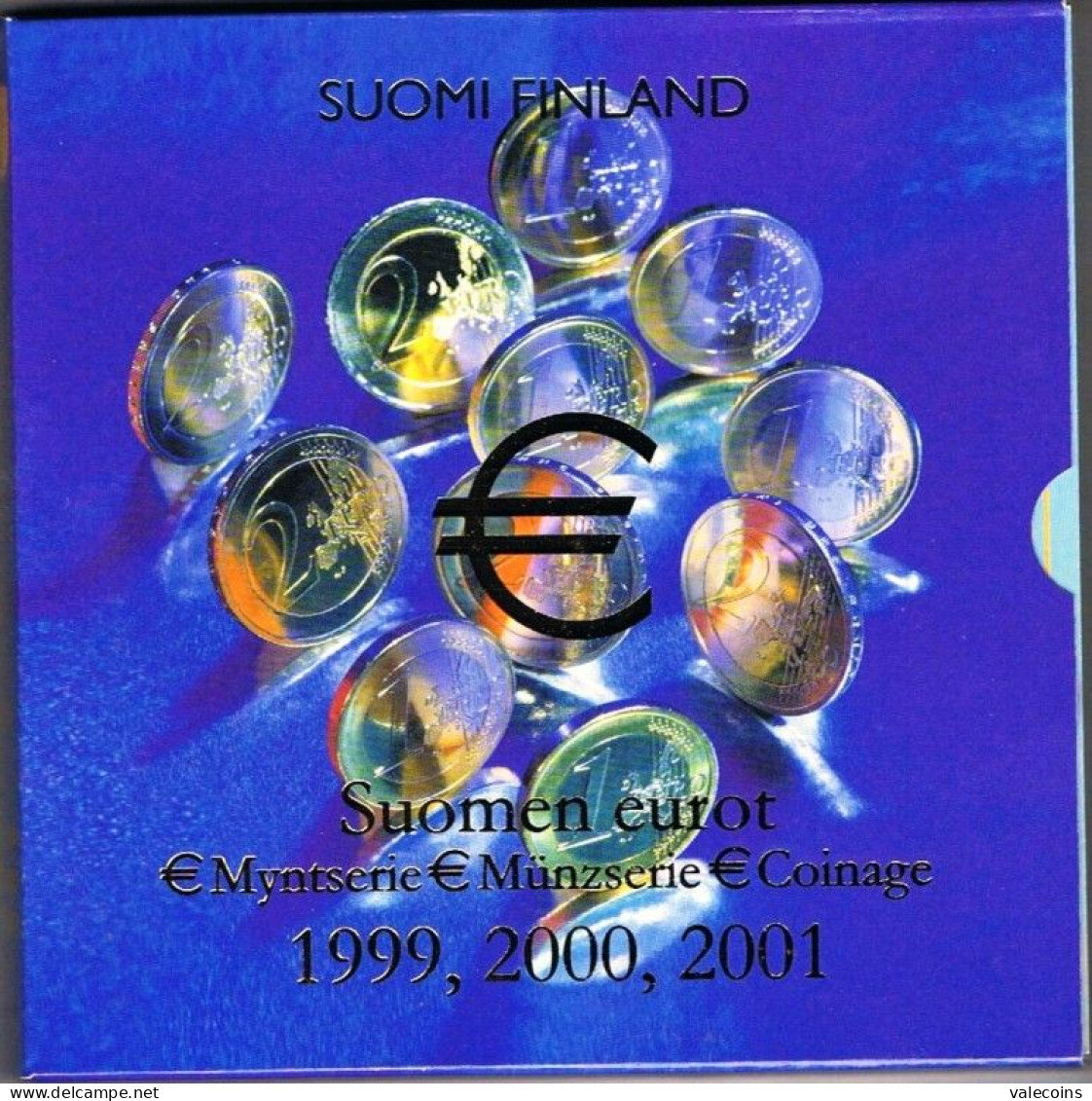 FINLANDIA SUOMI FINLAND FINNLAND - 24 COINS - KMS OFFICIAL ISSUE 1999-2000-2001 YEAR SET - LIMITED ISSUE - Finnland