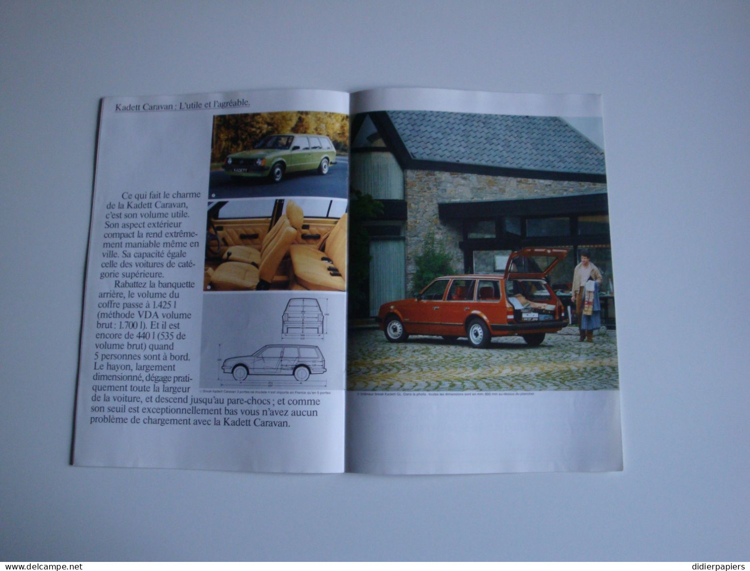 Automobilia Catalogue OPEL Kadett 1981 General Motors France - Automobil