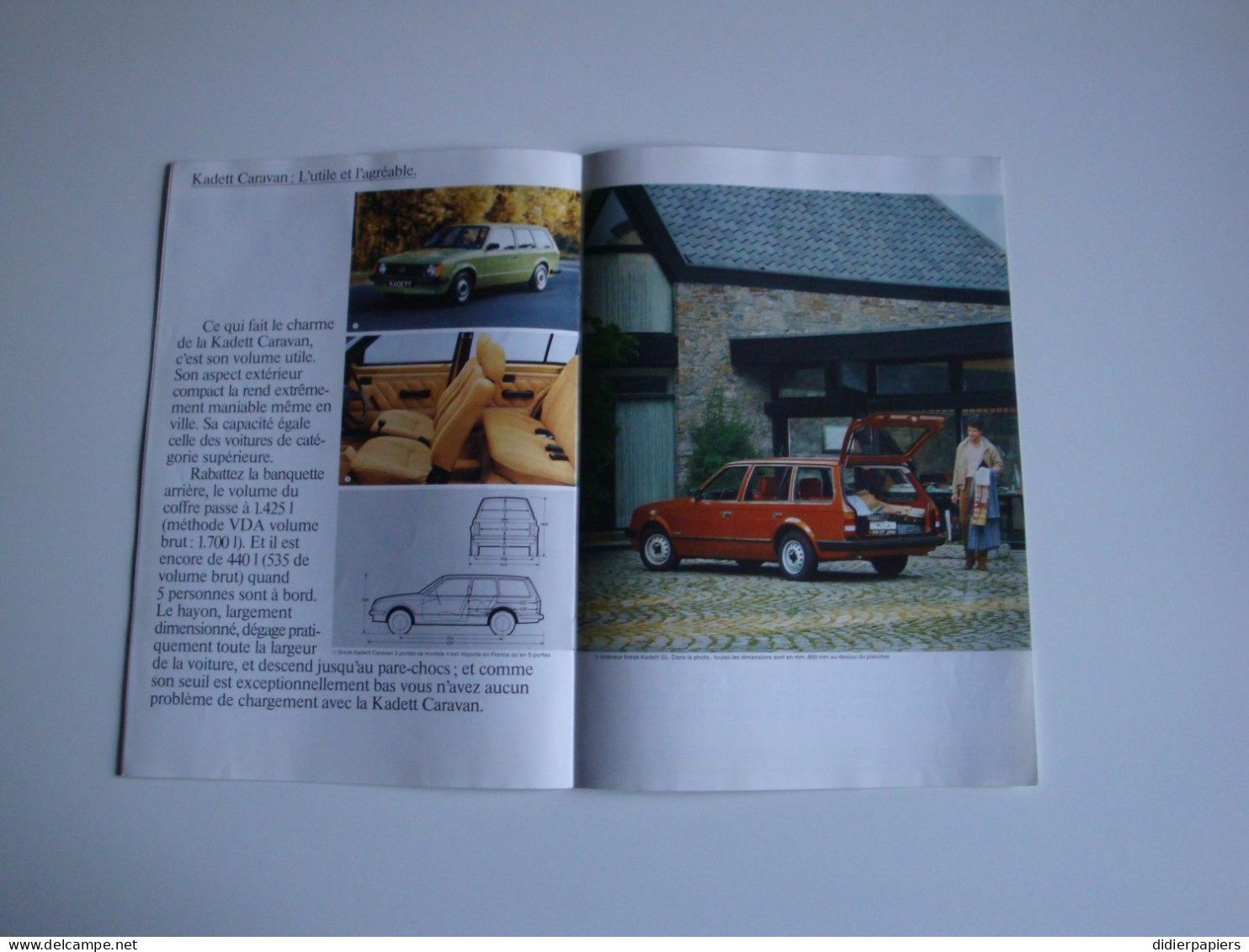 Automobilia Catalogue OPEL Kadett 1981 General Motors France - Auto's