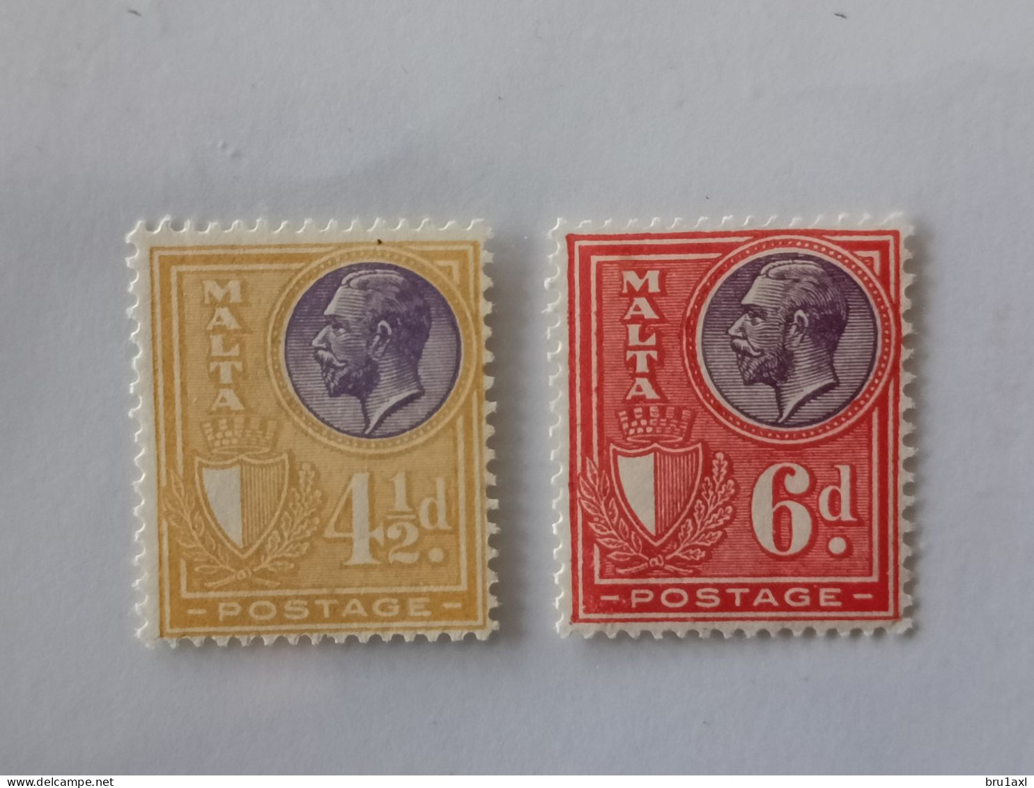 Malta 1926-1927 Yv 125-126 SG 164-165 Mi 123-124 Sc 139-140 MNH (85) - Malta (...-1964)