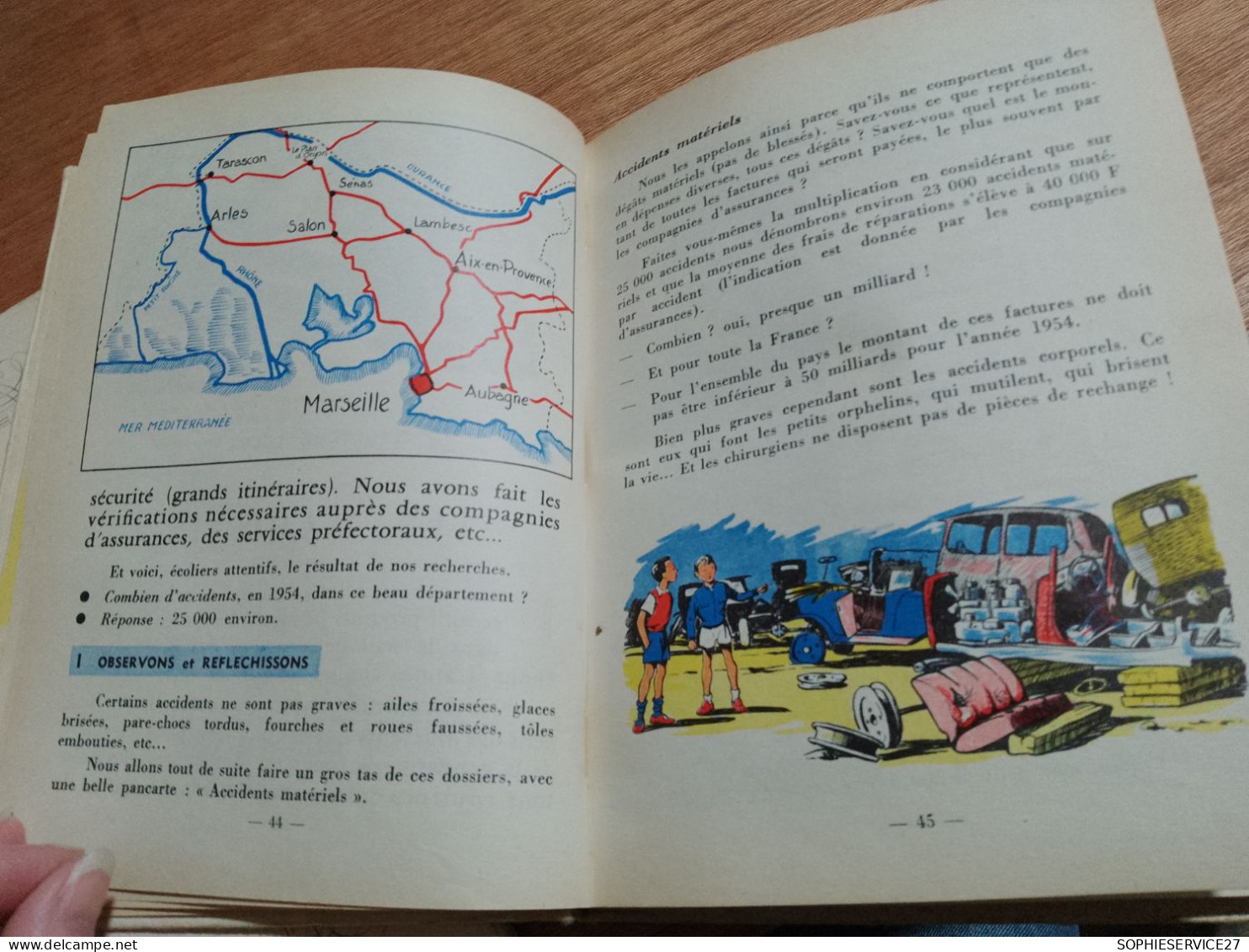 155 // L'ENSEIGNEMENT DU CODE DE LA ROUTE 1956 / ECOLE PUBLIQUE DE GARCONS HOUDAN /