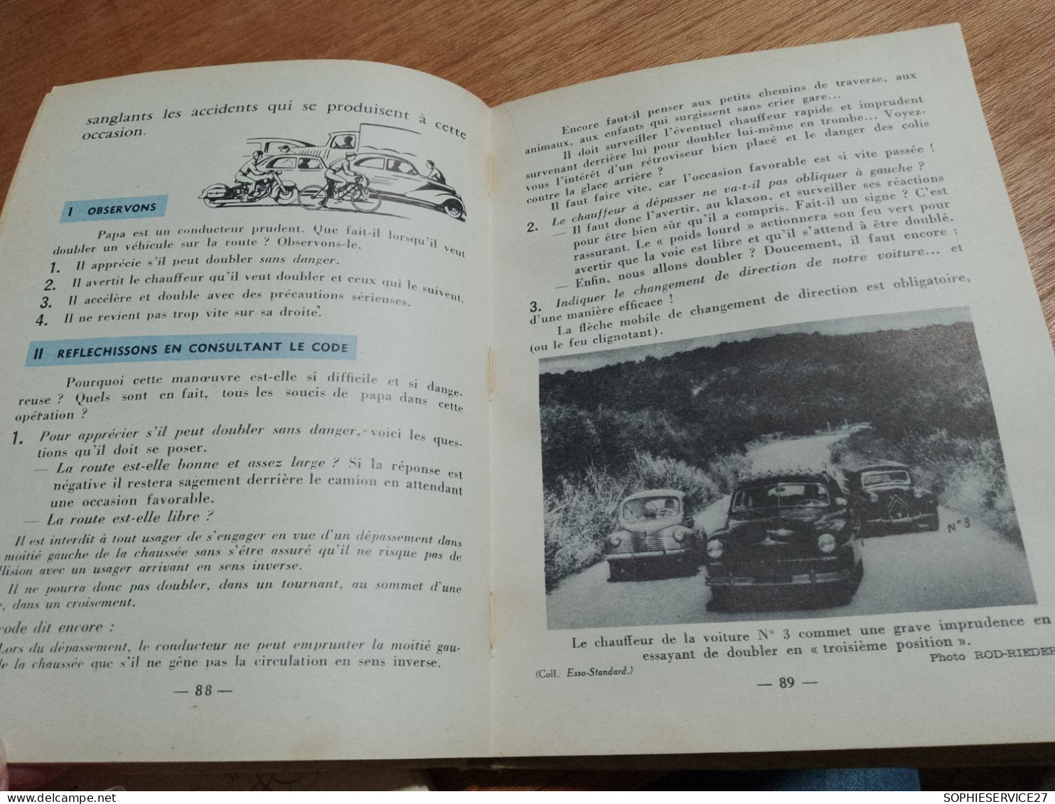 155 // L'ENSEIGNEMENT DU CODE DE LA ROUTE 1956 / ECOLE PUBLIQUE DE GARCONS HOUDAN /