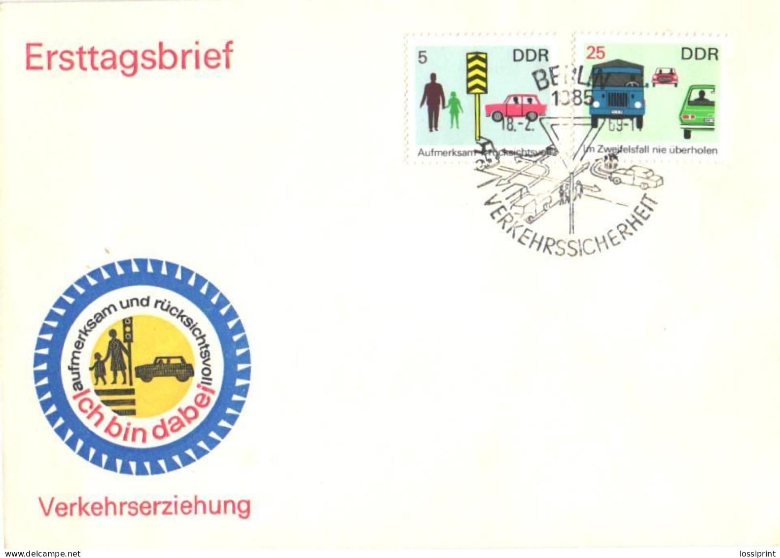 DDR:Germany:FDC, Traffic, Cars, Truck, 1969 - 1950-1970